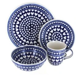 Blue Rose Polish Pottery Zaklady Dinnerware (4 PC) -Northlight Shop GUEST 520cbc78 59ff 4fdf 9c10 a0fe64c136af