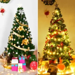 Costway 5Ft/6Ft/7Ft/8Ft Artificial PVC Christmas Tree W/Stand Holiday Season Indoor Outdoor Green 17 Costway 5Ft/6Ft/7Ft/8Ft Artificial PVC Christmas Tree W/Stand Holiday Season Indoor Outdoor Green -Northlight Shop GUEST 5244ef62 4f0c 445e 91b0 a527fb8aad4f