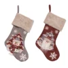 Transpac Fabric Light Up Holiday Stocking Set Of 2 Christmas Home Decorations Polyester Christmas Stockings -Northlight Shop GUEST 59545012 a9fe 41db a40a a8f3644e9a1e