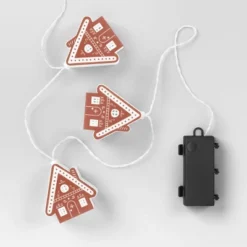 8ct LED Battery Operated Christmas Gingerbread Houses Novelty String Lights Warm White With Clear Wire - Wondershop™ -Northlight Shop GUEST 5d196f6d 1b3d 42c8 a982 527d8e1224dc