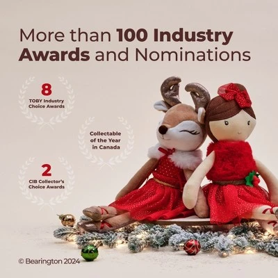 Bearington Dazzling Dancer Ballerina Doll Plush, 13 Inch Reindeer Stuffed Animal, Christmas Dolls For Girls Gift For Kids 4 Bearington Dazzling Dancer Ballerina Doll Plush, 13 Inch Reindeer Stuffed Animal, Christmas Dolls For Girls Gift For Kids - Image 2