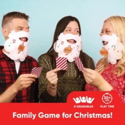 Big Dot Of Happiness Jolly Santa Claus Beard Guessing Game, Fun Christmas Games For Kids And Adults, Family Guess Who Game, Friendsmas Party Card