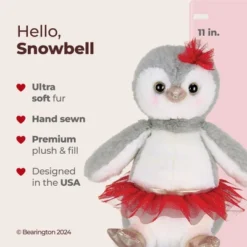 Bearington Snowbell The Ballerina Stuffed Penguin, 11 Inch Penguin Christmas Plushies, Holiday Stuffed Animal Gift For Kids -Northlight Shop GUEST 5fe7f5a5 3c94 4d5d aaa4 26cb2cb5ea65