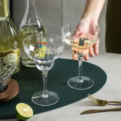 Slickblue Classic Ribbed Optic Margarita Glasses – Clear, Set Of 4, 11 Oz -Northlight Shop GUEST 60473d0e 34e9 4b59 9223 938f7b874644