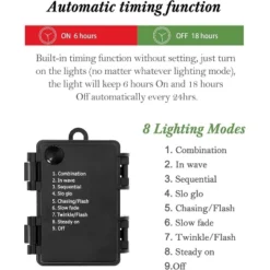 3FT Snow Flocked Christmas Tree With 78 LED Lights & 8 Lighting Modes, Battery-Powered Mini Xmas Tree With Classic Black Base -Northlight Shop GUEST 62214cfa 77fe 493f 95b3 a8485376fb03