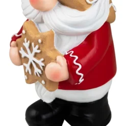 Northlight Gnome Holding Gingerbread Snowflake Cookie Christmas Decoration - 11.5" - Red -Northlight Shop GUEST 623a4784 2503 4093 bc5c fa874b7cc7b5