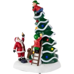 Northlight LED Lighted Animated And Musical Santa's Helpers Christmas Decoration - 12" -Northlight Shop GUEST 6334e226 a342 4b56 b08b 4fff88913638