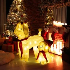 Tangkula 2-Piece Christmas Lighted Dogs 3D Xmas Light-up Cute Poodle With 60 LED Lights Red Scarves Zip Ties & Ground Stakes 19 Tangkula 2-Piece Christmas Lighted Dogs 3D Xmas Light-up Cute Poodle With 60 LED Lights Red Scarves Zip Ties & Ground Stakes -Northlight Shop GUEST 63943b07 197d 4ae7 8ff9 9b9bcab131d9