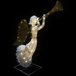 Northlight Lighted Glittered Trumpeting Angel Outdoor Christmas Decoration - 48" - Clear Lights -Northlight Shop GUEST 63a055a2 7a3c 4be3 aff7 dd71625179c3