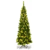 Costway 6.5ft Pre-Lit Hinged Pencil Christmas Tree 250 White Lights -Northlight Shop GUEST 63e8601b 13c6 4554 95c1 fd5214bdbb77