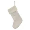 Old World Christmas Knit Christmas Mantle Stocking, White Plush, 24in -Northlight Shop GUEST 658c3727 a923 418f af59 d4ba26223742