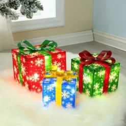 LuxenHome Set Of 3 Colored Presents Lighted Holiday Decoration Multi-Color 18 LuxenHome Set Of 3 Colored Presents Lighted Holiday Decoration Multi-Color -Northlight Shop GUEST 66befdca 763f 4038 b0a1 ed6abae8fe7d