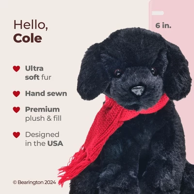 Bearington Cole The Black Labrador Puppy, Black Lab Stuffed Animal, 7.99" Black Stuffed Dog, Christmas Stuffed Dog Gift For Kids 7 Bearington Cole The Black Labrador Puppy, Black Lab Stuffed Animal, 7.99" Black Stuffed Dog, Christmas Stuffed Dog Gift For Kids - Image 5