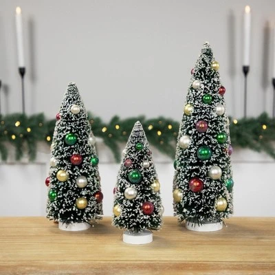 Northlight 12” Green Frosted Sisal Pine Artificial Tree Christmas Tabletop Decor 4 Northlight 12” Green Frosted Sisal Pine Artificial Tree Christmas Tabletop Decor - Image 2