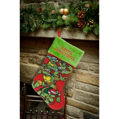 Teenage Mutant Ninja Turtles Applique Holiday Stocking 20" 4 Teenage Mutant Ninja Turtles Applique Holiday Stocking 20" - Image 2