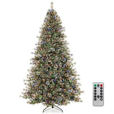 Costway 6/7.5/9 FT Artificial Christmas Tree With 360° Quick Power Connector 598/1086/1714 Pine Needles 14 Costway 6/7.5/9 FT Artificial Christmas Tree With 360° Quick Power Connector 598/1086/1714 Pine Needles - Image 12