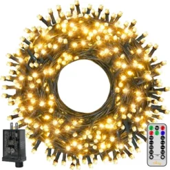 Ollny 400 LED Warm White Christmas Lights (Green Cable, Plug In, 8 Modes) 21 Ollny 400 LED Warm White Christmas Lights (Green Cable, Plug In, 8 Modes) -Northlight Shop GUEST 6ab1cf84 5ce8 4e29 b7ce 132b373e1b91
