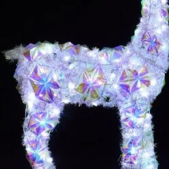 LuxenHome 3-Piece Multi-Color Snowflake Deer Family Outdoor Holiday Decoration With 340 Lights White, Multi -Northlight Shop GUEST 6b9de3d5 806f 46a5 b677 8de3e51a21f0