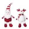 Transpac Plush Red And White Santa And Reindeer Decorative Figurines For Christmas Indoor Tabletop Decor Gift -Northlight Shop GUEST 6bd2daf6 cf11 4b2e 832c 75debba53cce
