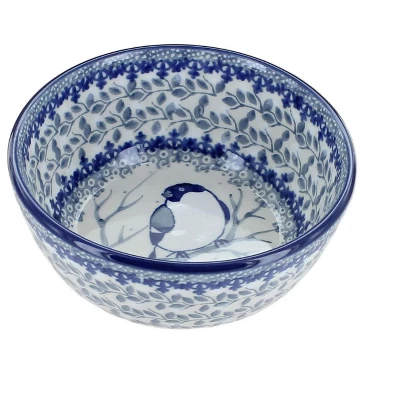 Blue Rose Polish Pottery 17 Ceramika Dessert Bowl 7 Blue Rose Polish Pottery 17 Ceramika Dessert Bowl - Image 5
