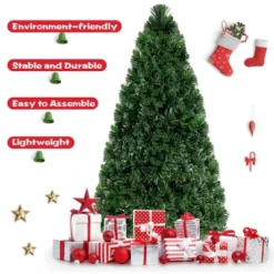 Costway 6Ft Pre-Lit Fiber Optic PVC Christmas Tree Metal Holiday 13 Costway 6Ft Pre-Lit Fiber Optic PVC Christmas Tree Metal Holiday -Northlight Shop GUEST 6dc824d0 e430 440a ade6 f1bbe70ecb86