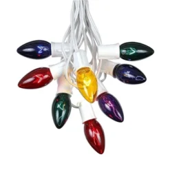 Novelty Lights 100 Feet C9 Christmas String Light Set, Vintage Holiday Hanging Light Set, White Wire -Northlight Shop GUEST 6f05af2b 6a4b 44f3 b23e 9ccb0c99eceb