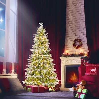 Costway 6/7.5/9 FT Artificial Christmas Tree Hinged Xmas Tree With 765/1135/1871 Branch Tips 280/470/690 Lights 11 Costway 6/7.5/9 FT Artificial Christmas Tree Hinged Xmas Tree With 765/1135/1871 Branch Tips 280/470/690 Lights - Image 10