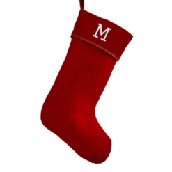 Personalization Mall Classic Christmas Embroidered Initial Burgundy Christmas Stockings -Northlight Shop GUEST 7453d5a3 2cf2 45c2 895a 5e1190608319