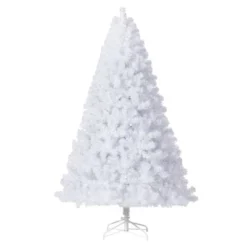Pre-Lit Snowy White Christmas Tree — 150 LED Lights, 288 Snowy Branch Tips, Metal Stand, Indoor/Outdoor Holiday Decor,4.5FT/6FT/7.5FT/9FT -Northlight Shop GUEST 77b19913 99e2 4fa0 98d5 9ba477a5afbd