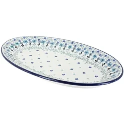 Blue Rose Polish Pottery 205 Ceramika Artystyczna Large Oval Platter -Northlight Shop GUEST 78eba8a5 9048 4a31 b1a4 38a21a306fac