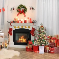 3ft Small Christmas Tree Pre-Lit Artificial Christmas Tree With 78 Led Lights, Snow Flocked Xmas Tree W/Base, Timer Function, Battery Operated -Northlight Shop GUEST 7c163954 b136 4378 aae7 f2eaa43a3d2a