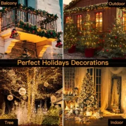 Ollny 400 LED Warm White Christmas Lights (Green Cable, Plug In, 8 Modes) 17 Ollny 400 LED Warm White Christmas Lights (Green Cable, Plug In, 8 Modes) -Northlight Shop GUEST 7d565e93 f668 490a 9e4f cfb848d07639