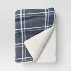 Printed Plush Throw With Faux Shearling Reverse - Threshold™ -Northlight Shop GUEST 7dfb2998 6b2d 490e 9111 e74e464d0765