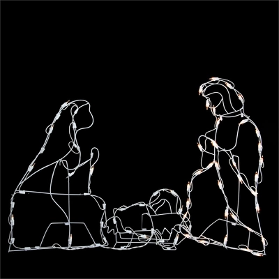 Northlight 25.5" Holy Family Nativity Scene Lighted Outdoor Christmas Decor 3 Northlight 25.5" Holy Family Nativity Scene Lighted Outdoor Christmas Decor