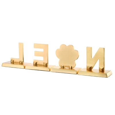 4pc 5" Silver Sparkle "NOEL" Stocking Holders - National Tree Company 5 4pc 5" Silver Sparkle "NOEL" Stocking Holders - National Tree Company - Image 3