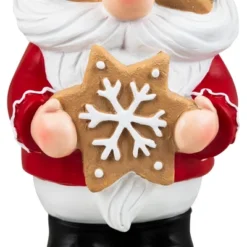 Northlight Gnome Holding Gingerbread Snowflake Cookie Christmas Decoration - 11.5" - Red -Northlight Shop GUEST 86d8e51a f2ed 4fad a66b 75221fa93b16