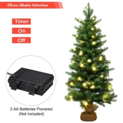 Costway 3Ft Pre-Lit Spruce Tabletop Christmas Tree Lights Timer -Northlight Shop GUEST 86e575cd fccd 4372 818c dfc5b4a1d9c1