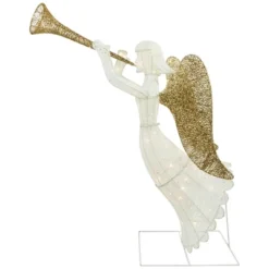 Northlight Lighted Glittered Trumpeting Angel Outdoor Christmas Decoration - 48" - Clear Lights -Northlight Shop GUEST 8872f9f0 f0b1 4e0d be32 804e73a066bb