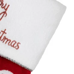 Northlight 20" Red Velveteen Golf Themed Christmas Stocking With White Embroidered Cuff -Northlight Shop GUEST 8b3b0e64 e42c 4fc4 b222 3fc55abf946f