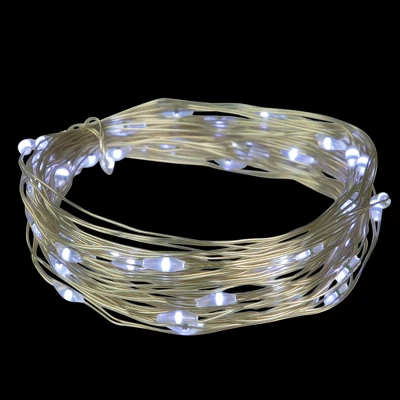 Northlight LED Micro Fairy Christmas Lights - Pure White - 16.25' Copper Wire - 100ct 4 Northlight LED Micro Fairy Christmas Lights - Pure White - 16.25' Copper Wire - 100ct - Image 2