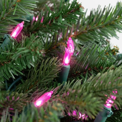 Northlight 50ct LED Mini String Lights Pink - 16.25' Green Wire 3 Northlight 50ct LED Mini String Lights Pink - 16.25' Green Wire