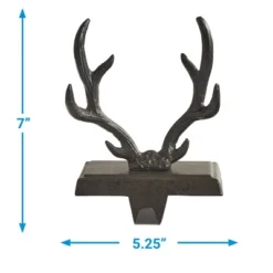 Split P Antler Rustic Brown Iron Stocking Hanger -Northlight Shop GUEST 8fe4c706 bf24 4ff9 b778 c0dd29b7ce49