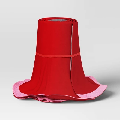 Christmas Tree Stand Collar With Scalloped Satin Edge Red/Pink - Wondershop™ 4 Christmas Tree Stand Collar With Scalloped Satin Edge Red/Pink - Wondershop™ - Image 2