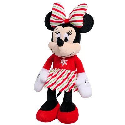 Disney Minnie Holiday Plush Large: Mouse Character Stuffed Toy, Creative Thinking, Polyester Material 5 Disney Minnie Holiday Plush Large: Mouse Character Stuffed Toy, Creative Thinking, Polyester Material - Image 3