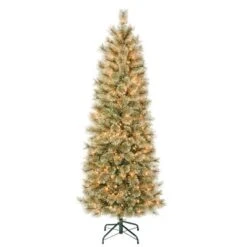 National Tree Company First Traditions Pre-Lit Slim Arcadia Cashmere Pine Hinged Artificial Christmas Tree Clear Lights -Northlight Shop GUEST 9359b3f1 bad9 4bdf b1a9 54ca822a1886
