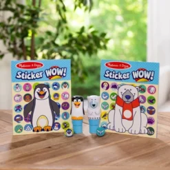 Melissa & Doug Sticker WOW! Winter (Polar Bear And Penguin) Arts And Crafts Collectibles - 2 Activity Pads, 2 Sticker Stampers, 2 Bonus Stacks -Northlight Shop GUEST 93f56930 02e2 4dd0 8eb5 3baab4823be1