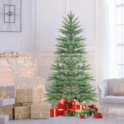 Costway 6.5 FT/7.5FT Pre-Lit Christmas Tree Hinged With 470/612 PE Branch Tips Timer & 430/540 Lights 6 Costway 6.5 FT/7.5FT Pre-Lit Christmas Tree Hinged With 470/612 PE Branch Tips Timer & 430/540 Lights - Image 4