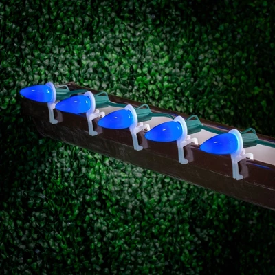 Novelty Lights 25 Feet 25 Light C9 Ceramic Style LED String Lights, Commercial Grade Pre-Lamped Christmas Lights, UL Listed, Connectable 7 Novelty Lights 25 Feet 25 Light C9 Ceramic Style LED String Lights, Commercial Grade Pre-Lamped Christmas Lights, UL Listed, Connectable - Image 5