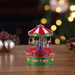 Mr. Christmas Animated Mini Carnival Music Box Christmas Decoration -Northlight Shop GUEST 9ac2301a a882 4f0a bf57 b47ad575c709