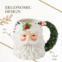Spode Christmas Tree Santa Toby Mug - Festive Ceramic Coffee Mug With Decorative Santa Design - Ideal For Hot Beverages -Northlight Shop GUEST 9fa7d602 6c12 443e a361 321469ee096f